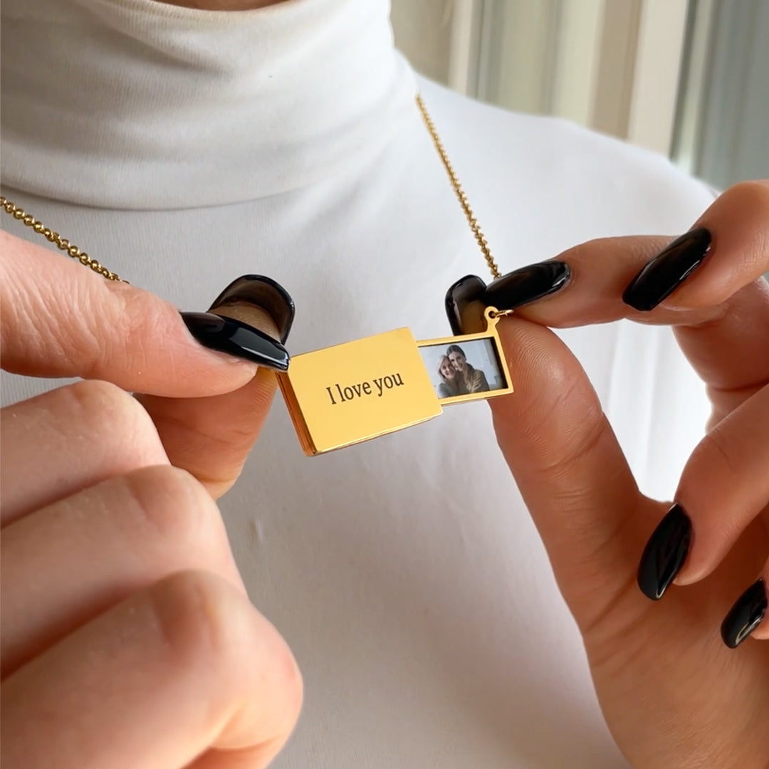 Colar Retrato Personalizável Feminino Aço Inoxidável