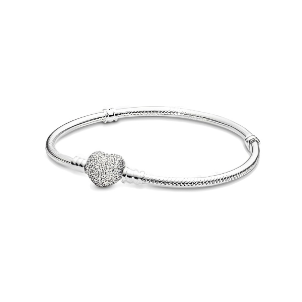 Pulseira Feminina Heart - Banhado a Prata 925