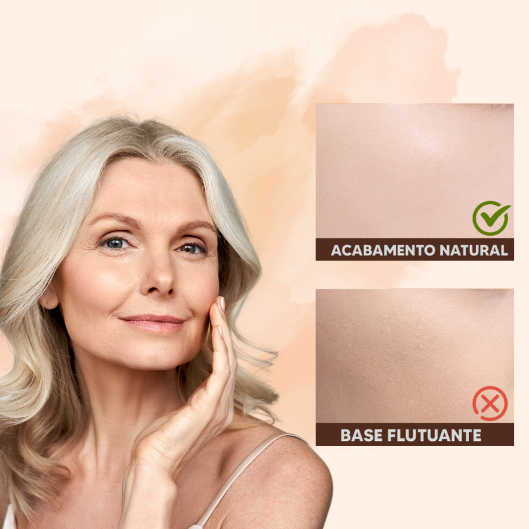 BioAqua Fv Foundantion - Base a prova d'água e com Proteção Solar (FPS 50) + BRINDE