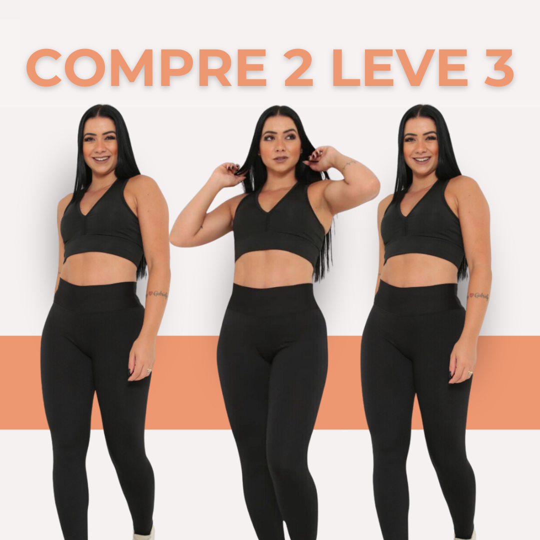 Kit 3 Calça Legging Bella (COMPRE 2 LEVE 3)