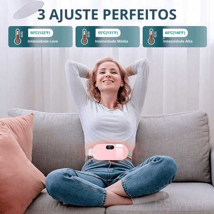 Cinta Térmica Massageadora para Cólicas Menstrual