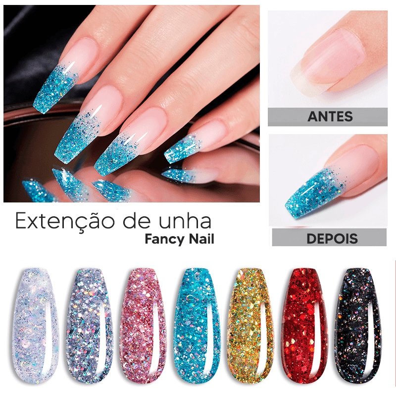 Fancy Nail - KIT PolyGel para Unhas de Salão sem Sair de Casa