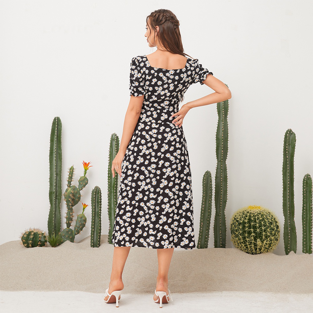 Vestido Allure - Floral de Gola + BRINDE