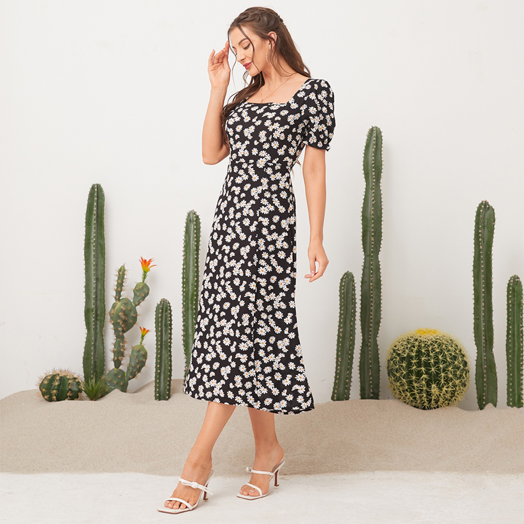 Vestido Allure - Floral de Gola + BRINDE
