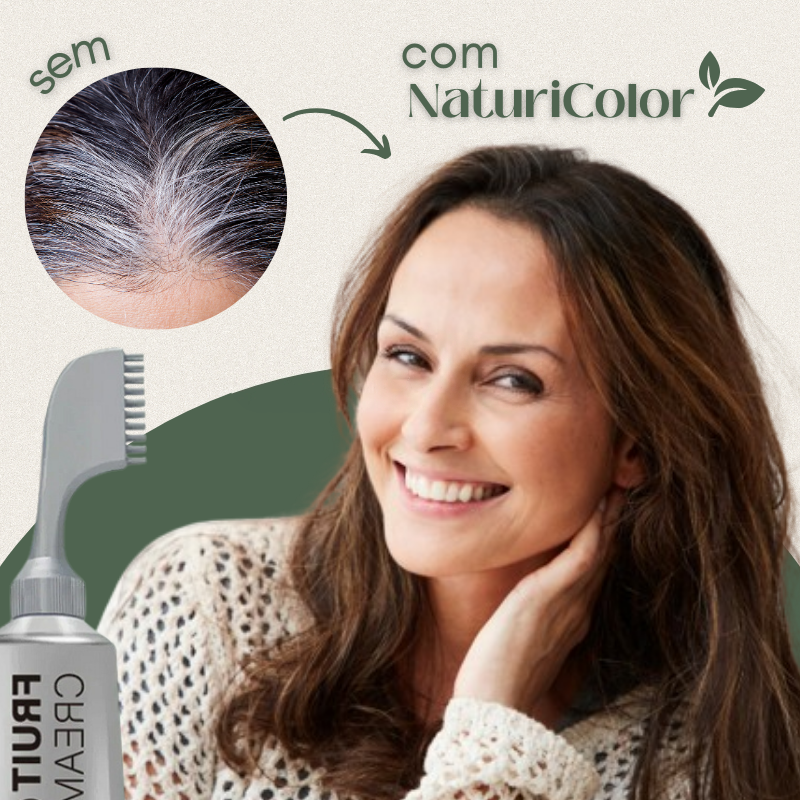 NaturiColor (Compre 1 e Leve 2)- Tinta de Cabelo Sem Amônia + Pente de Brinde