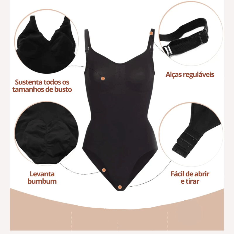 Body BellaFit - [Compre 1 e Leve a 2ª unidade com 75%OFF]
