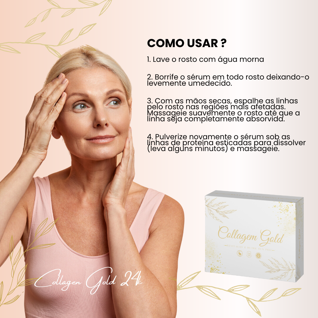 Linhas de Colágeno Gold Remov - Combate ao Envelhecimento [+Brinde]