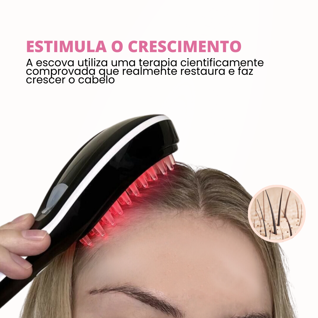 Escova de Terapia Capilar: BellaBrush Smarts 4 em 1