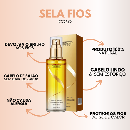 SelaFios Gold© 10 em 1: Spray Selador Multifuncional Coreano