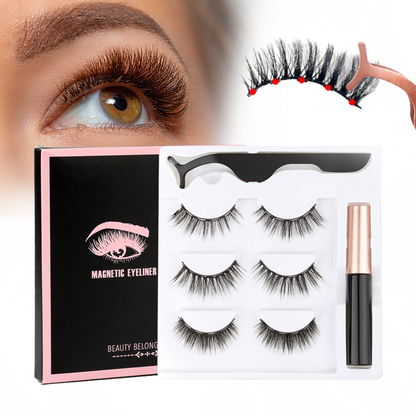 Cílios Bella Glamour - [COMPRE 1 LEVE 3 PARES]