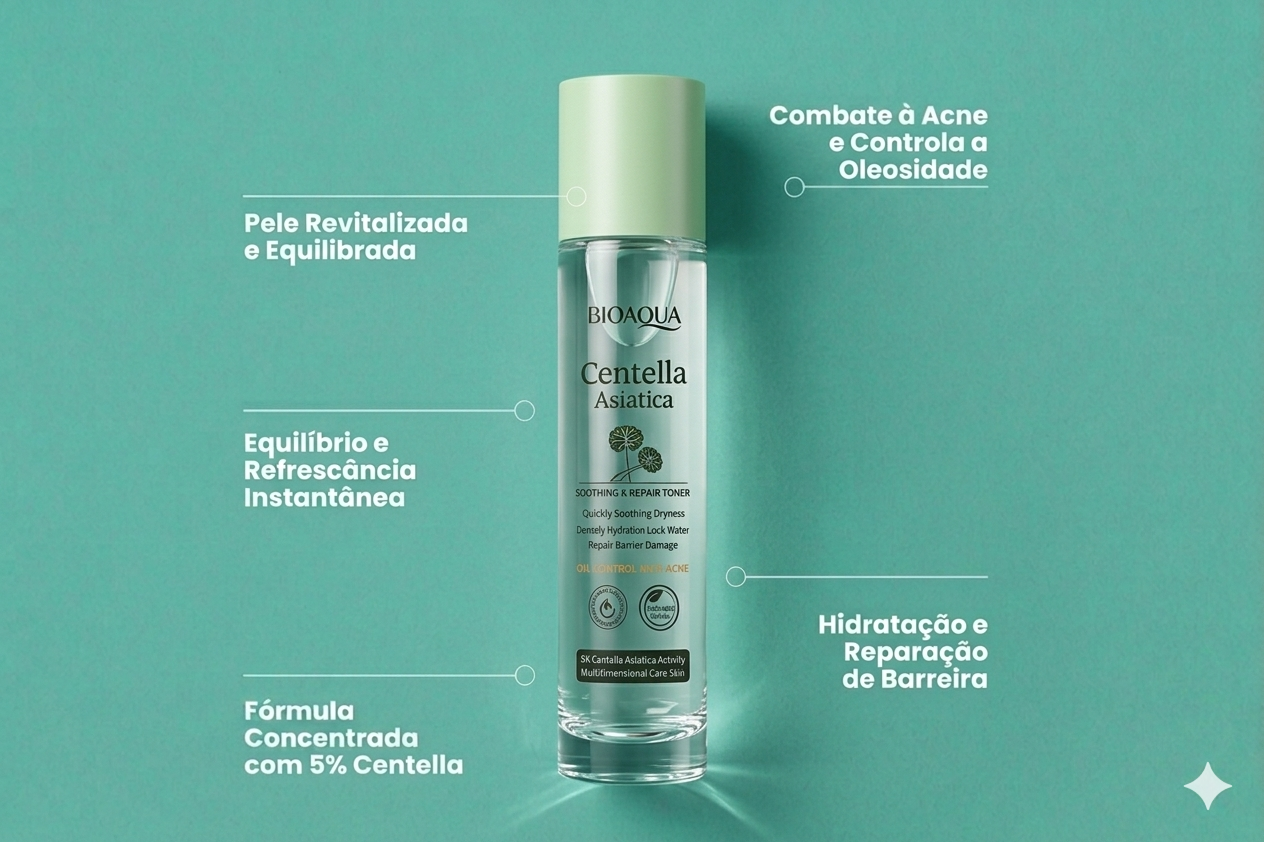 Kit BioAqua Centella – Protocolo de Cuidado Antiacne