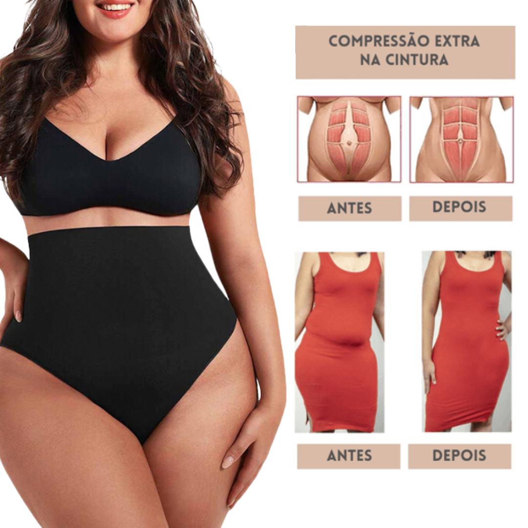 Calcinha CurvSecret® Com Barbatanas - Compre 1 e Leve 2