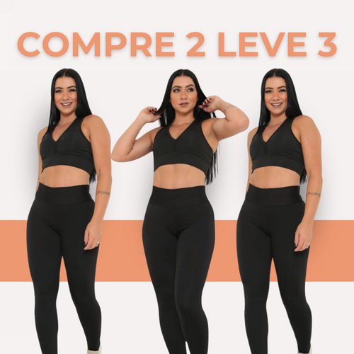 Kit 3 Calça Legging Bella (COMPRE 2 LEVE 3)