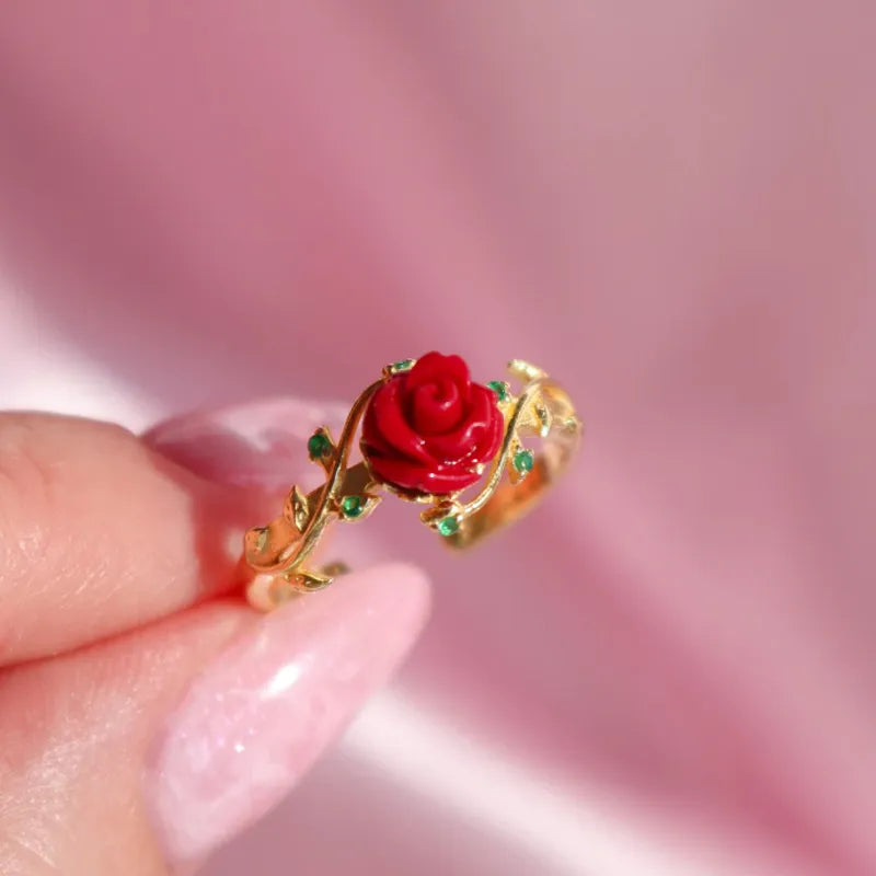Anel Rosa Ajustável -  Arubah