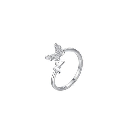 Anel Feminino Borboleta em Prata 925