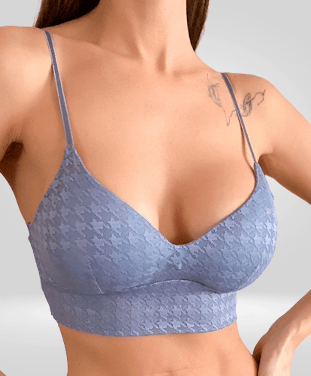 Cropped Feminino de Renda