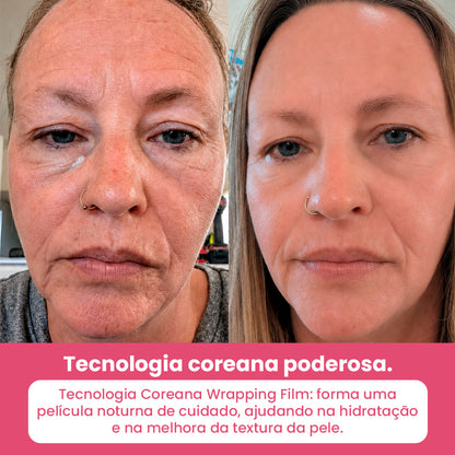 produto coreano para pele com máscara de colágeno e skincare coreana