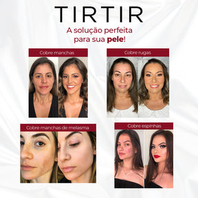 TIRTIR Red cushion - Base Premium Com Protetor Solar e Longa Duração - Original